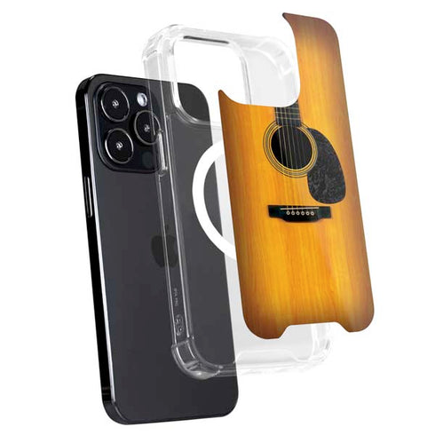 Wood Guitar iPhone 15 Pro MagSafe Case